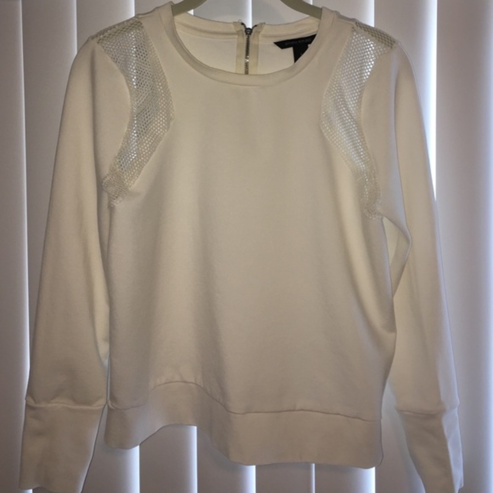 Banana Republic mesh panel sweater
